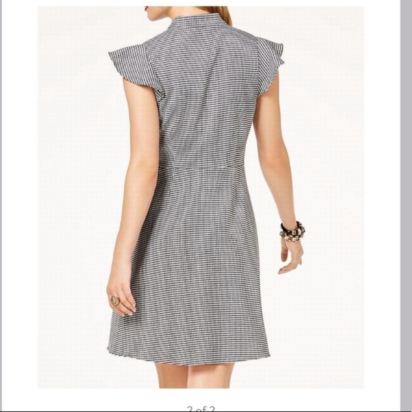 Rachel Zoe flutter sleeve a-line dress Sz 14 - Picture 3 of 12